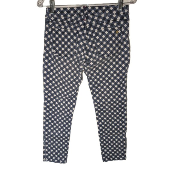 Kate Spade Jeans Women's 27" Inseam 23" Blue Diamond Play Hooky Perry Street EUC - Picture 2 of 10